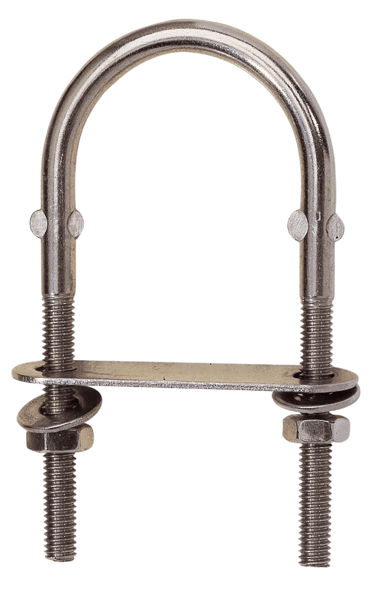 Talamex Edelstahl-Augplatte 8 x 80 mm mit einfacher Platte