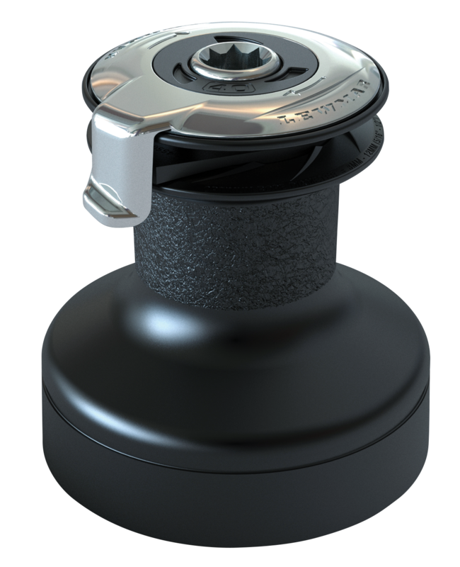 Lewmar 15ST Alu EVO Self-Tailing-Winsch schwarz