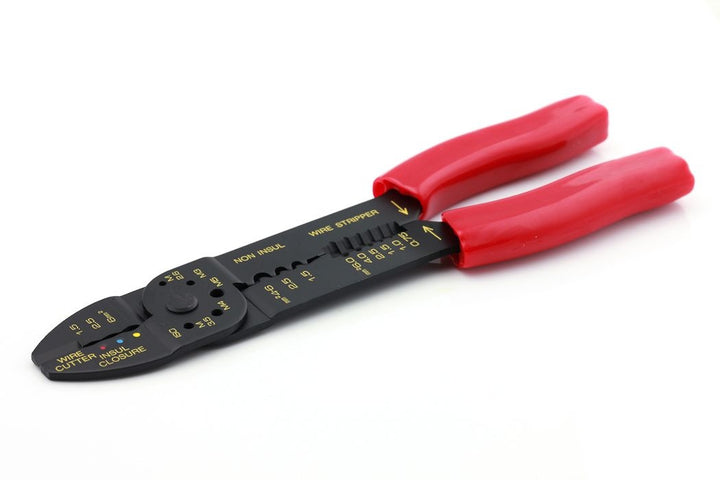 Crimpzange 0,5 mm² - 6,0 mm² für nicht isolierte Kabelschuhe