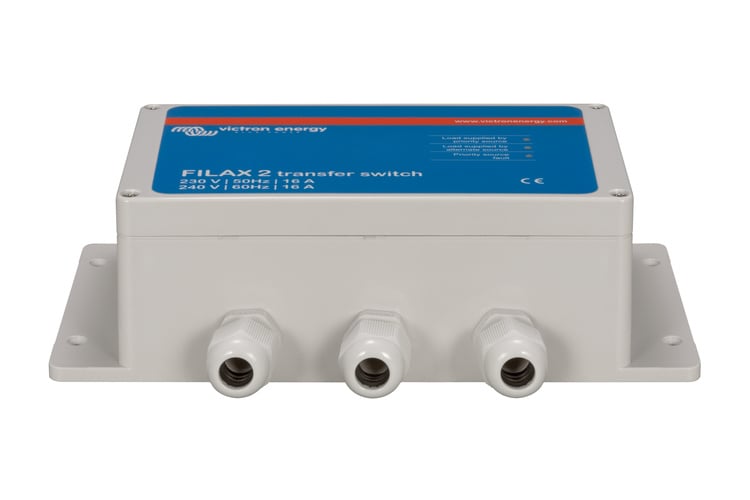 Victron Energy Filax 2 ultrasnelle omschakelautomaat 110 V/50 Hz-120 V/60 Hz – afbeelding 2